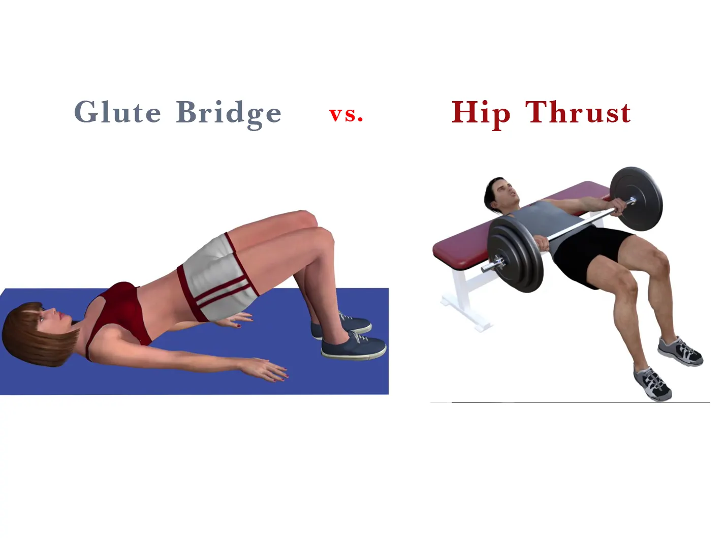 Glute Bridge Vs. Hip Thrust: Which Is Best For Glutes - 2024